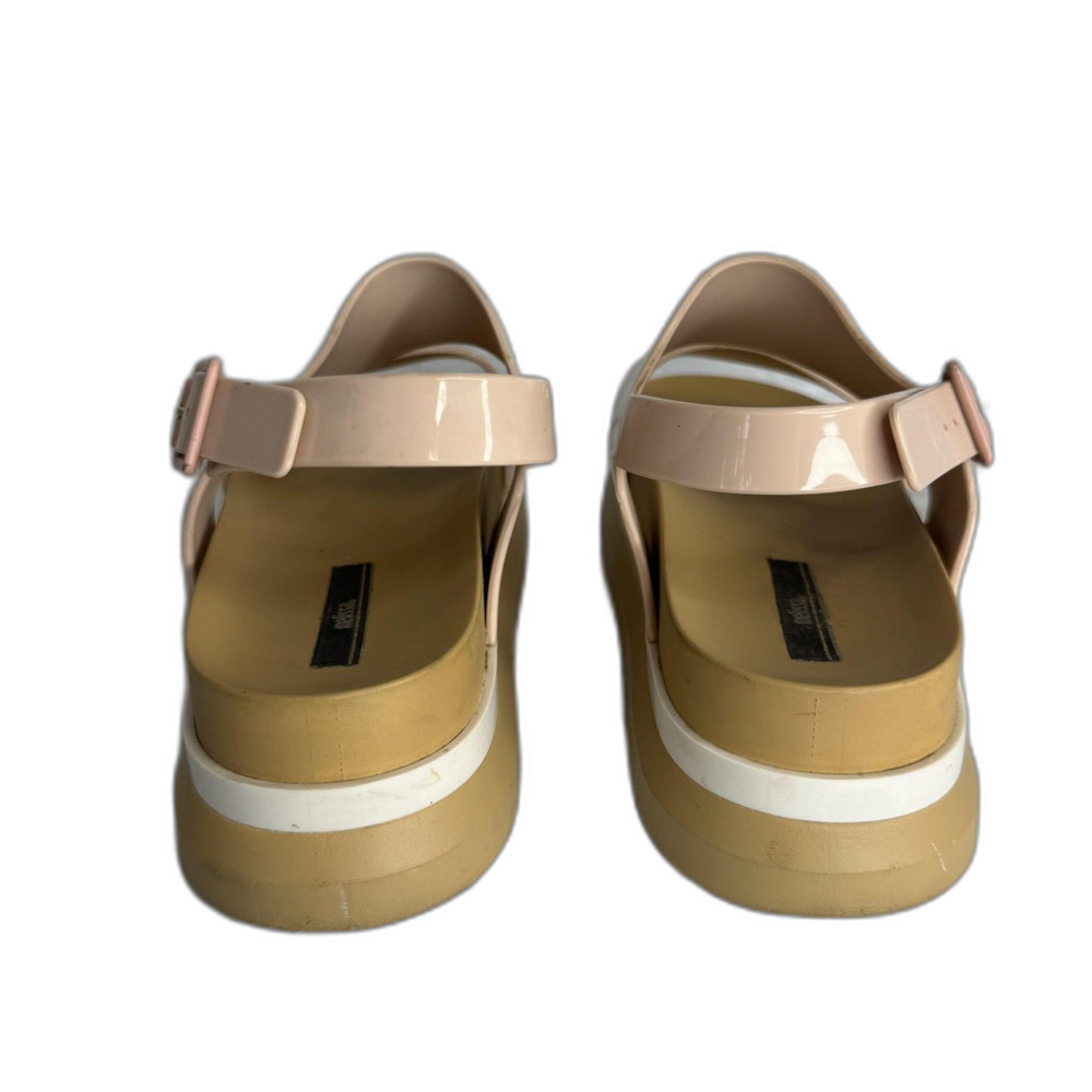 Melissa Sandals Womens Size 10 Blush Pink Platform Flatform Jelly PVC Slingback - Picture 8 of 10